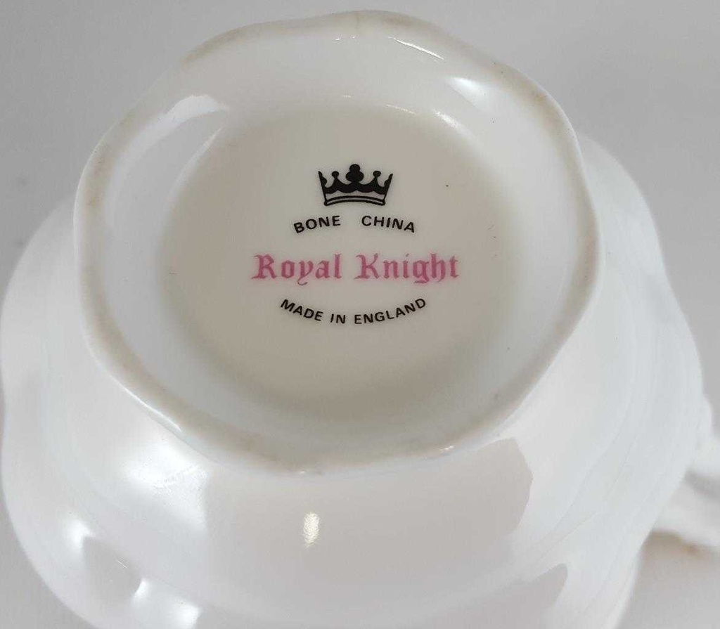 [270733] Kaffeetasse Tasse Goldrand Royal Knight Weiß gebraucht - sehr gut Bild 5