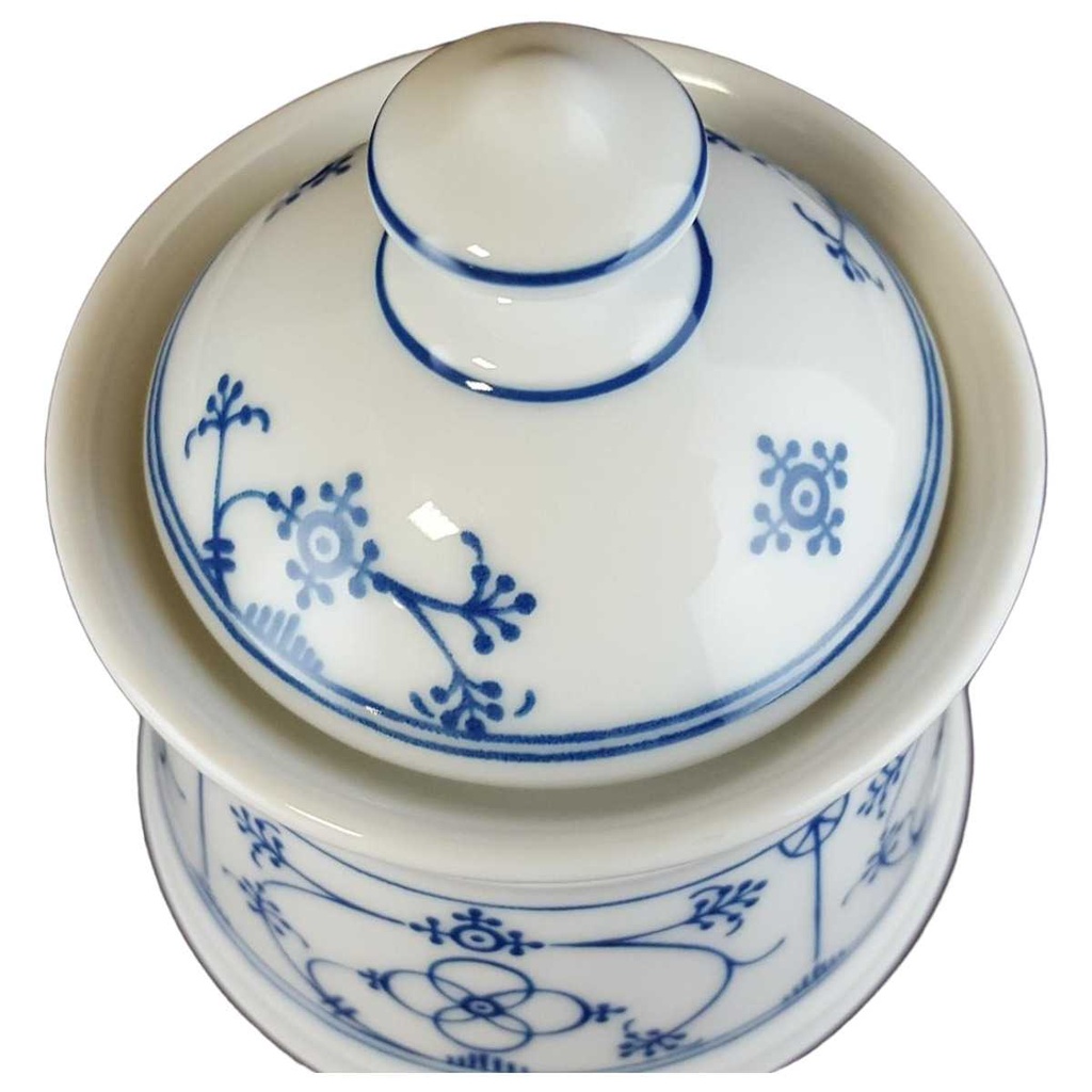 [31403111] Zuckerdose Marienbad Ingres Weiss Indisch Blau gebraucht - sehr gut Bild 2