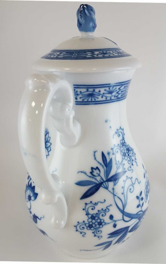 [314300821] Mokkakanne 0,6 L Hutschenreuther Maria Theresia Zwiebelmuster I. Wahl Blau gebraucht - neuwertig Bild 4