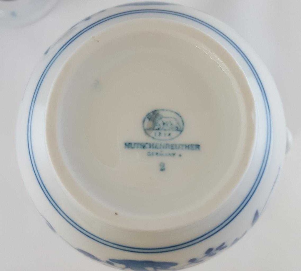 [314300821] Mokkakanne 0,6 L Hutschenreuther Maria Theresia Zwiebelmuster I. Wahl Blau gebraucht - neuwertig Bild 6
