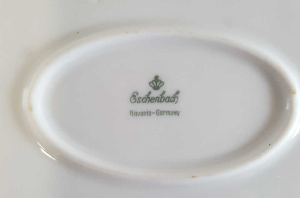 [45811011] Fleischplatte groß Goldrand 32x23 cm Eschenbach Alte Formen W2610 gebraucht - sehr gut Bild 2