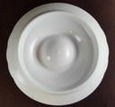 [45811018] Eierbecher mit Schalenablage Seltmann Weiden Helena Weiß gebraucht - sehr gut Bild 3