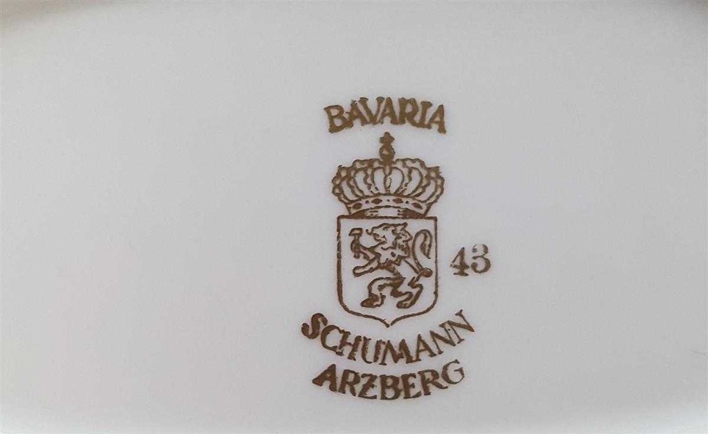 [45811041] Servierplatte Speiseplatte Fleischplatte Steakplatte 36x23 cm Schumann Arzberg Blaurand gebraucht - akzeptabel Bild 4