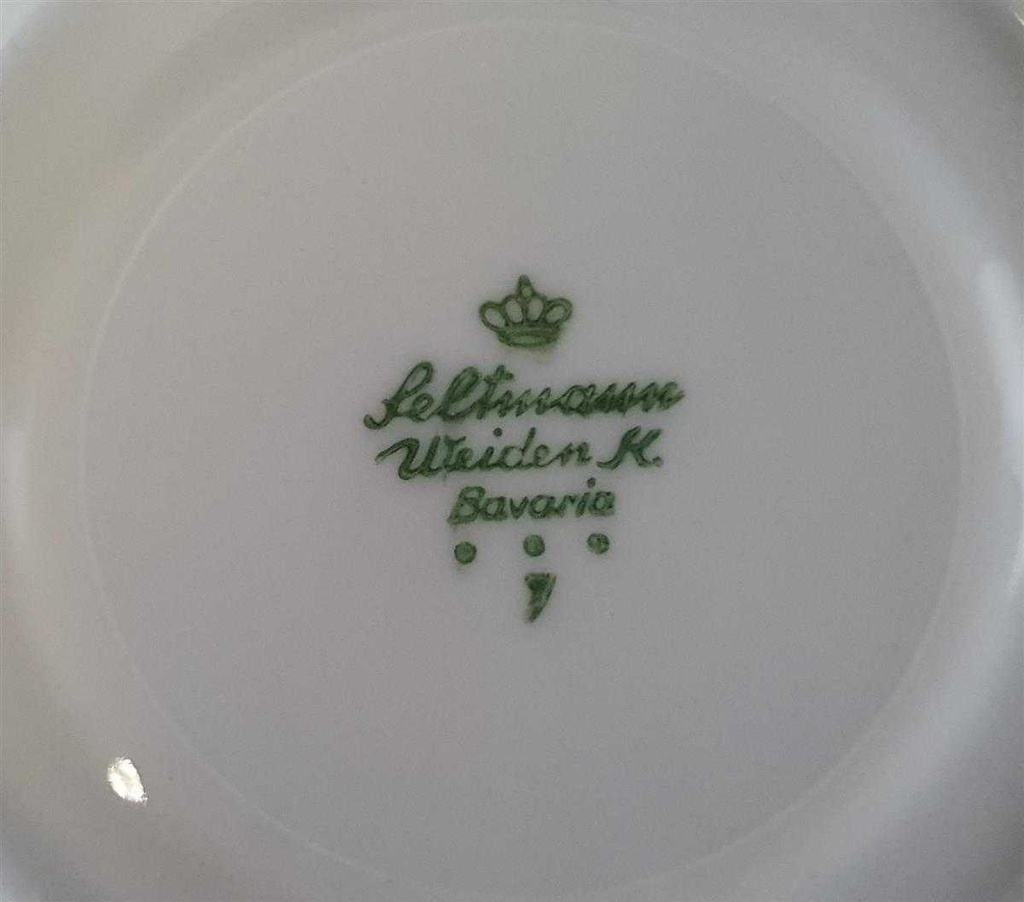[45811048] Untertasse für Kaffee 14 cm Seltmann Weiden Rosendekor 1714 gebraucht - akzeptabel Bild 3