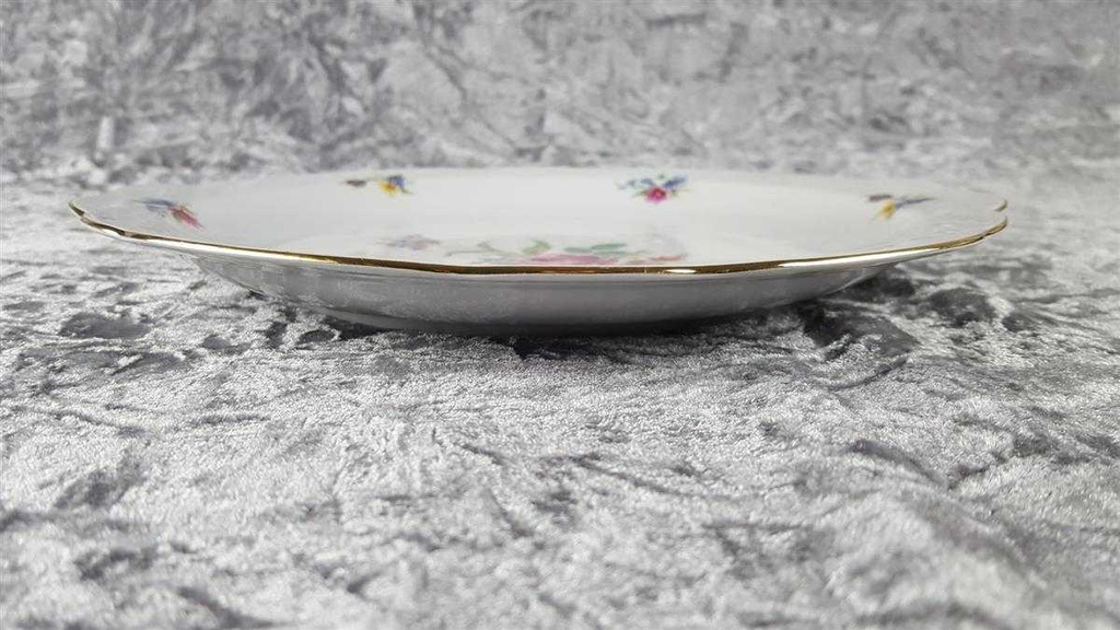 [458110492] Servierplatte Dessertteller Kuchenplatte Goldrand Schaller gebraucht - akzeptabel Bild 3