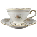 [458110496] Mokkatasse mit Untertasse Tasse Espressotasse Golddekor Schumann Bavaria gebraucht - gut Bild 2