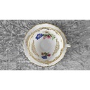 [458110496] Mokkatasse mit Untertasse Tasse Espressotasse Golddekor Schumann Bavaria gebraucht - gut Bild 3