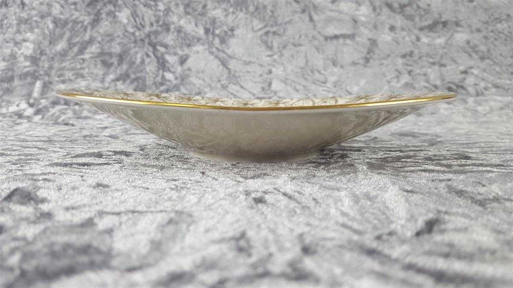 [458110502] Schale Golddekor Zeh Scherzer Elfenbein Beige gebraucht - gut Bild 3