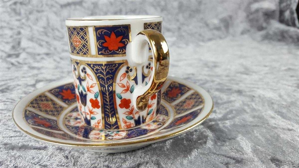 [458110513] Mokkatasse mit Untertasse Tasse Espressotasse Schirmer Porzellan Pearl China gebraucht - gut Bild 3
