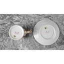[458110513] Mokkatasse mit Untertasse Tasse Espressotasse Schirmer Porzellan Pearl China gebraucht - gut Bild 5