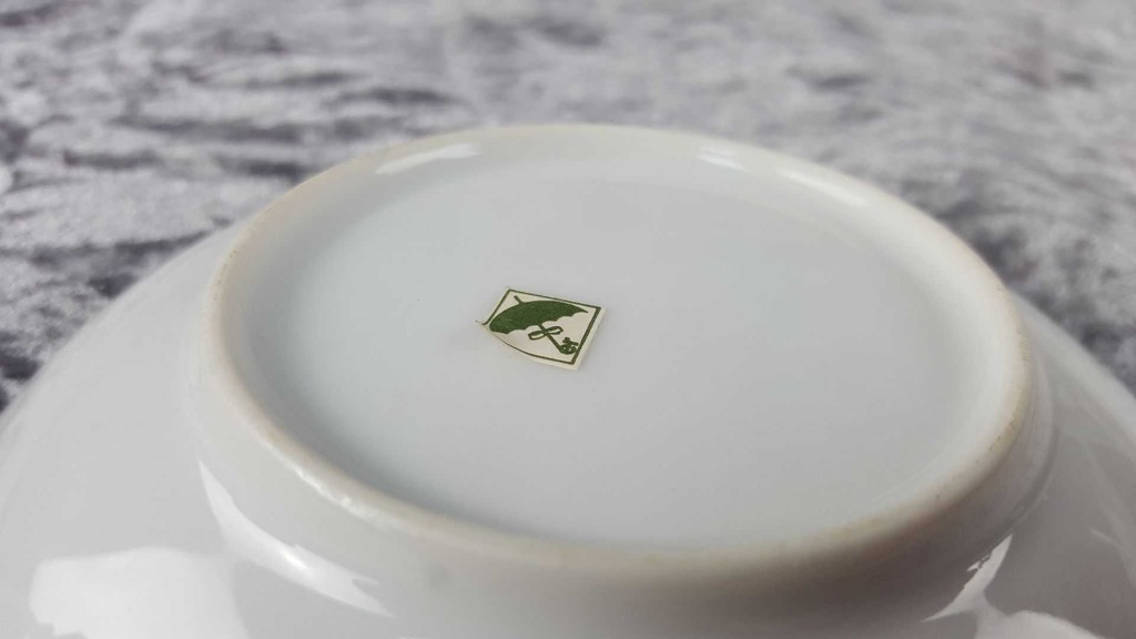 [458110515] Mokkatasse mit Untertasse Tasse Espressotasse & Goldrand Schirmer Porzellan Einzelteile bunte Blumen gebraucht - sehr gut Bild 8