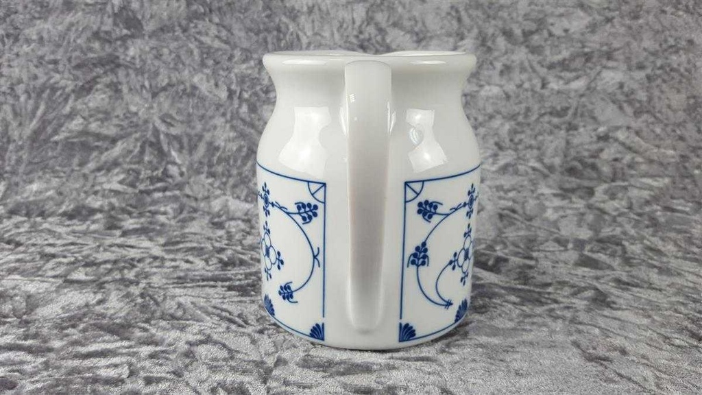 [458110527] Wasserkrug Milchkrug 0,9 L Julius Lange Kahla Indisch Blau Strohblume gebraucht - gut Bild 5