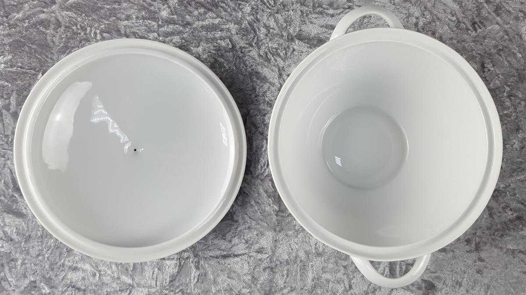 [458110532] Ragoutterrine Servierschüssel Golddekor 1,3 L Mitterteich Form 650 Kreise gebraucht - gut Bild 5