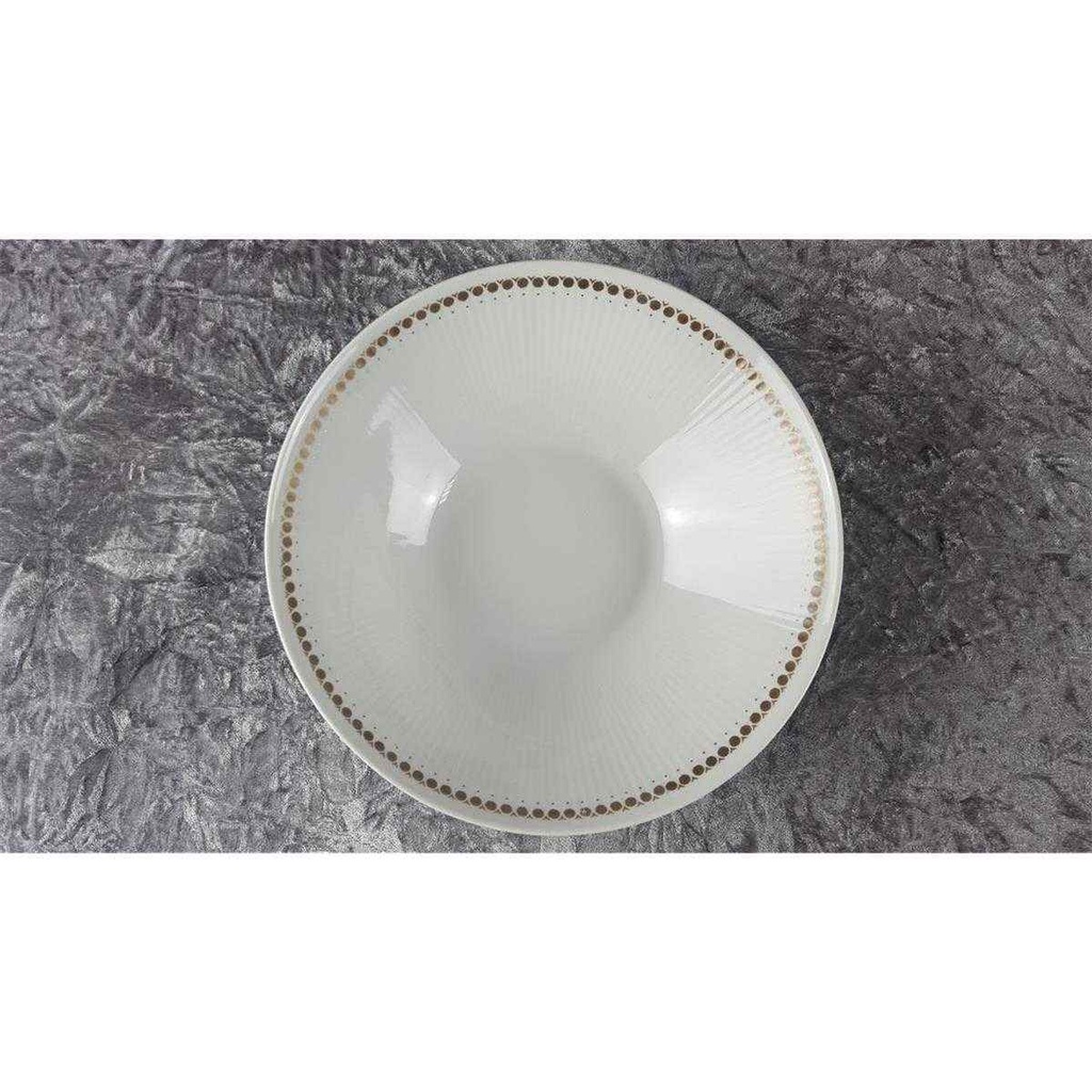 [458110534] Schüssel Servierschüssel Golddekor 25 cm Mitterteich Form 650 Kreise gebraucht - akzeptabel Bild 3