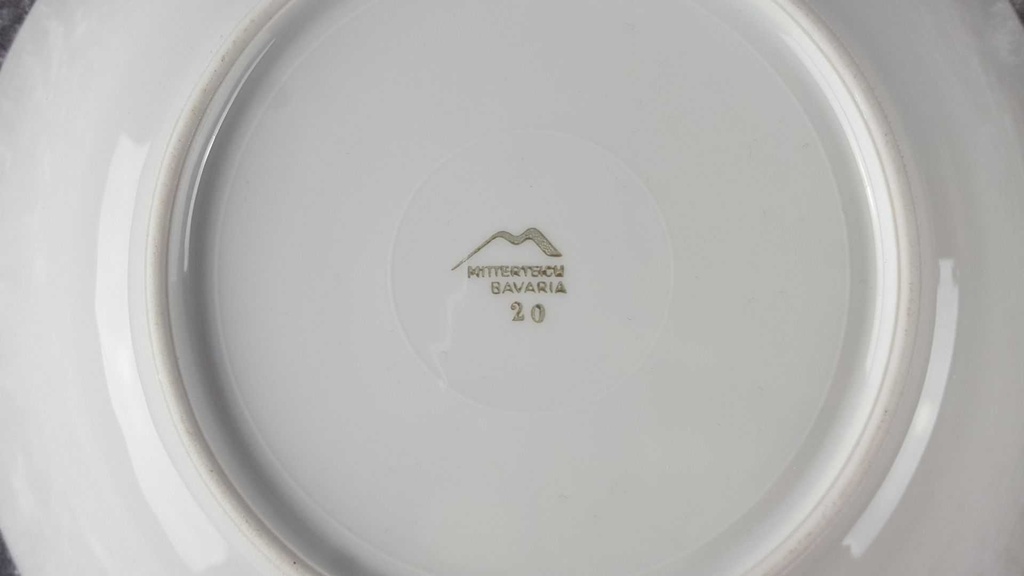 [458110534] Schüssel Servierschüssel Golddekor 25 cm Mitterteich Form 650 Kreise gebraucht - akzeptabel Bild 6