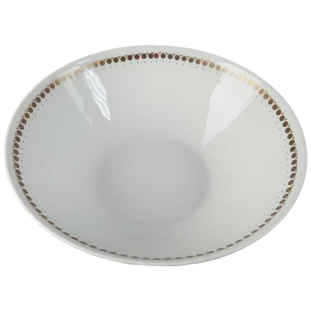 [458110535] Schüssel Golddekor 23 cm Mitterteich Form 650 Kreise gebraucht - akzeptabel Bild 2