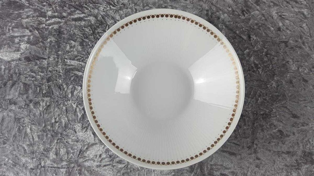 [458110535] Schüssel Golddekor 23 cm Mitterteich Form 650 Kreise gebraucht - akzeptabel Bild 3