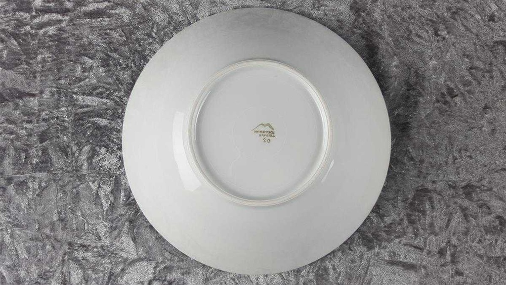 [458110535] Schüssel Golddekor 23 cm Mitterteich Form 650 Kreise gebraucht - akzeptabel Bild 4