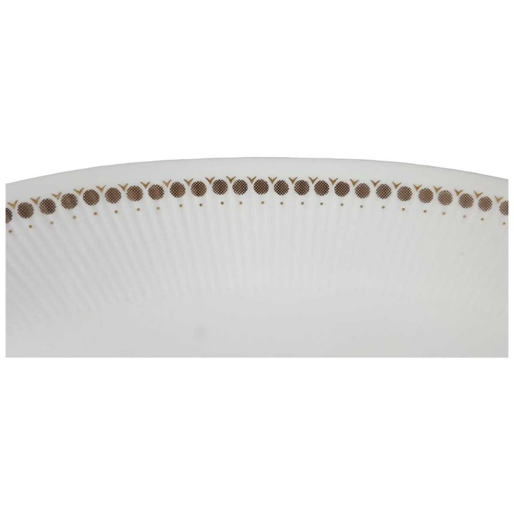 [458110538] Servierplatte Fleischplatte Golddekor 35,1x23,6 cm Mitterteich Form 650 Kreise gebraucht - akzeptabel Bild 2