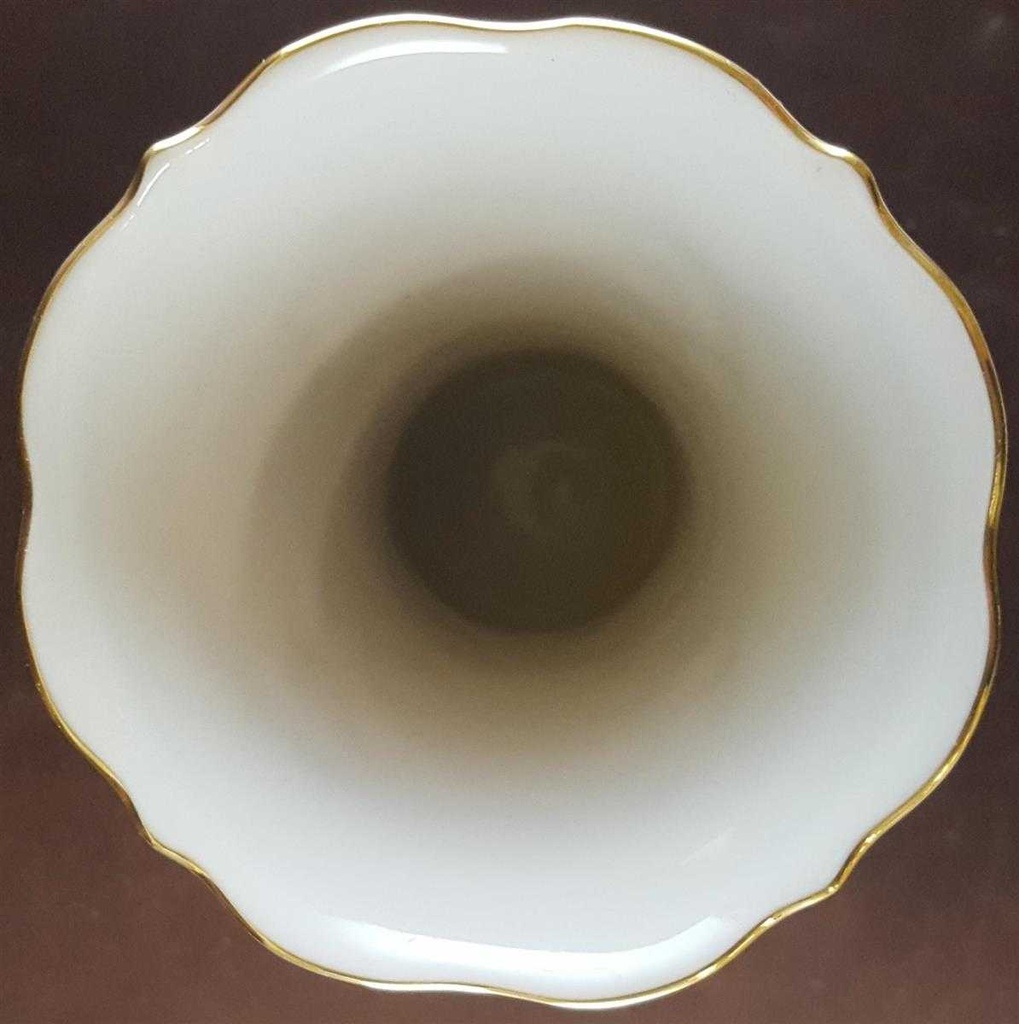[45811054] Vase 13 cm Lindner Porzellan Anna Maria Moosrose gebraucht - sehr gut Bild 5