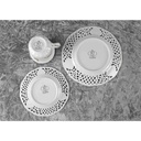 [458110581] Kaffeegedeck Goldrand Durchbrucharbeit 3tlg Burg Lindau gebraucht - sehr gut Bild 9