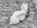 [458110586] Hase Porzellan Dekofigur weiß liegend Set 2 tlg Bild 5