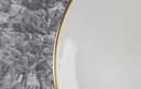 [458110590] Speiseteller Essteller Goldrand 24,6 cm Fürstenberg Schloß 644 0801 gebraucht - gut Bild 3