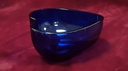 [458110592] Glas Schale blau Metallhalterung H 15 cm Bild 7