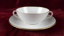 [458110595] Suppentasse mit Untertasse Goldrand Fürstenberg Schloß 644 0801 gebraucht - gut Bild 2