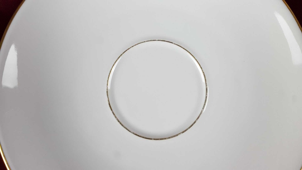 [458110595] Suppentasse mit Untertasse Goldrand Fürstenberg Schloß 644 0801 gebraucht - gut Bild 5