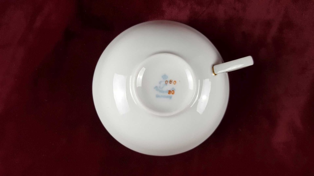 [458110596] Teetasse Tasse Goldrand Fürstenberg Schloß 644 0801 gebraucht - sehr gut Bild 4