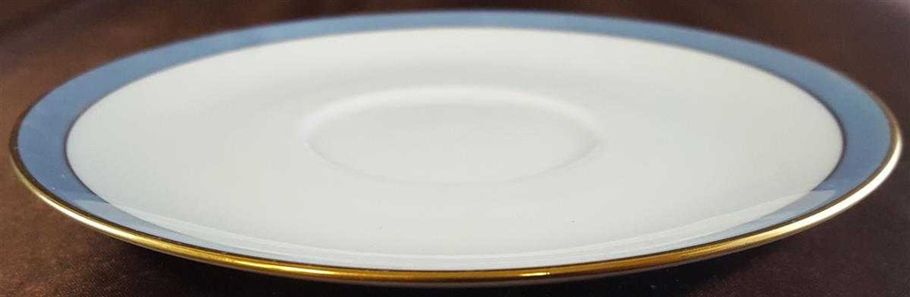 [45811062] Untertasse für Suppe Goldrand 15,7 cm Winterling Kirchenlamitz Blau mit gebraucht - gut Bild 3