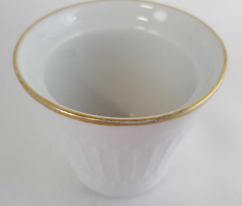 [45811066] Eierbecher Goldrand Hutschenreuther Luxor 1 mm gebraucht - gut Bild 3