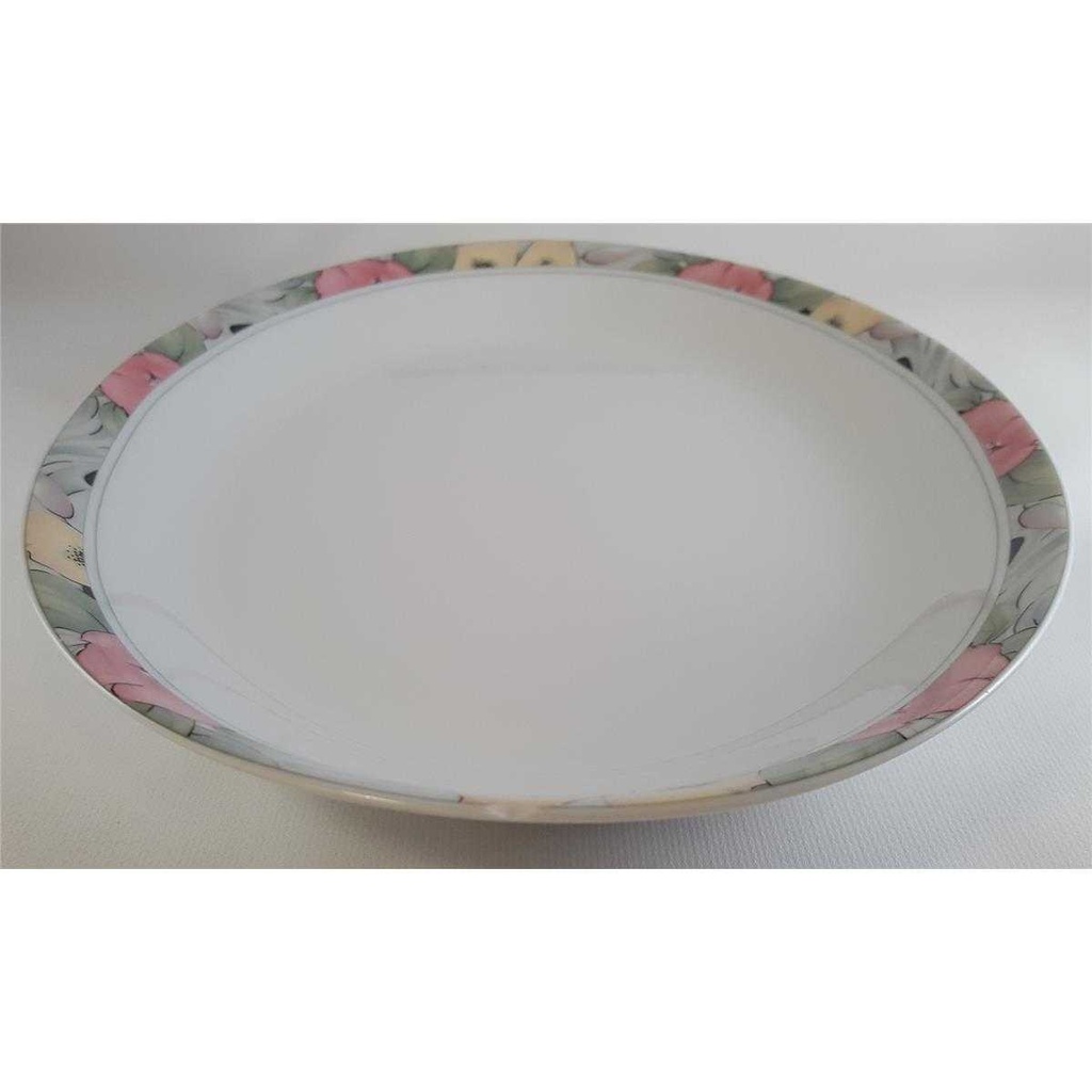 [45811084] Servierplatte Speiseplatte Fleischplatte Steakplatte 33x22,2 cm Marienbad Ingres Weiss Blumendekor Blumen gebraucht - akzeptabel Bild 3