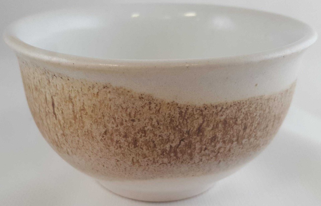 [45811090] Dessertschale 9,8 cm Silberdistel Fayencen Sahara Braun gebraucht - sehr gut Bild 2