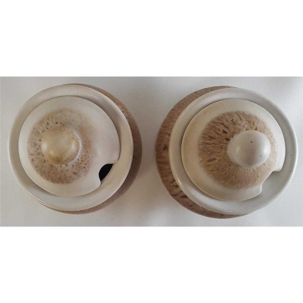 [45811095] Zuckerdose Silberdistel Fayencen Sahara Bild 2