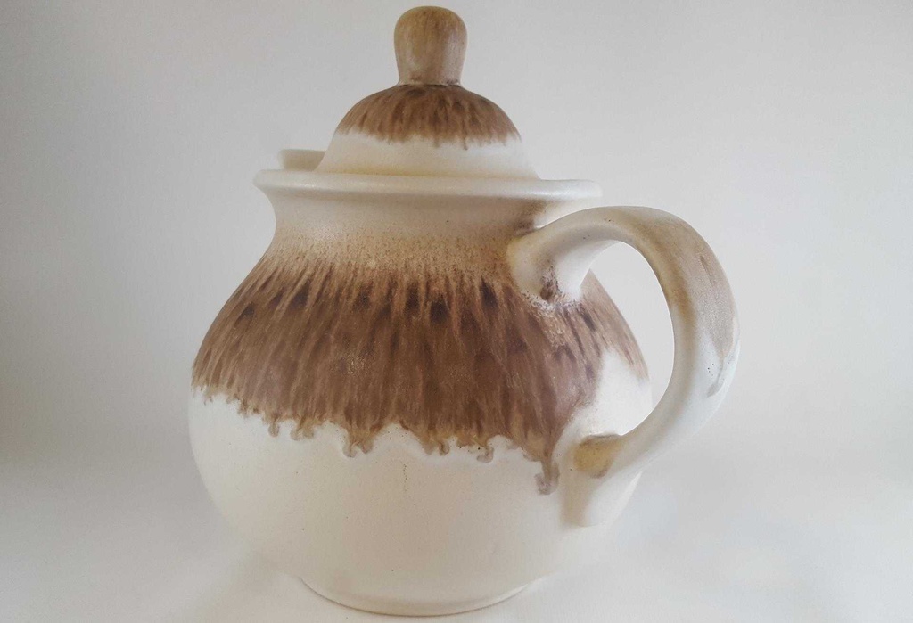 [45811097] Teekanne 1,8 L Silberdistel Fayencen Sahara gebraucht - gut Bild 2