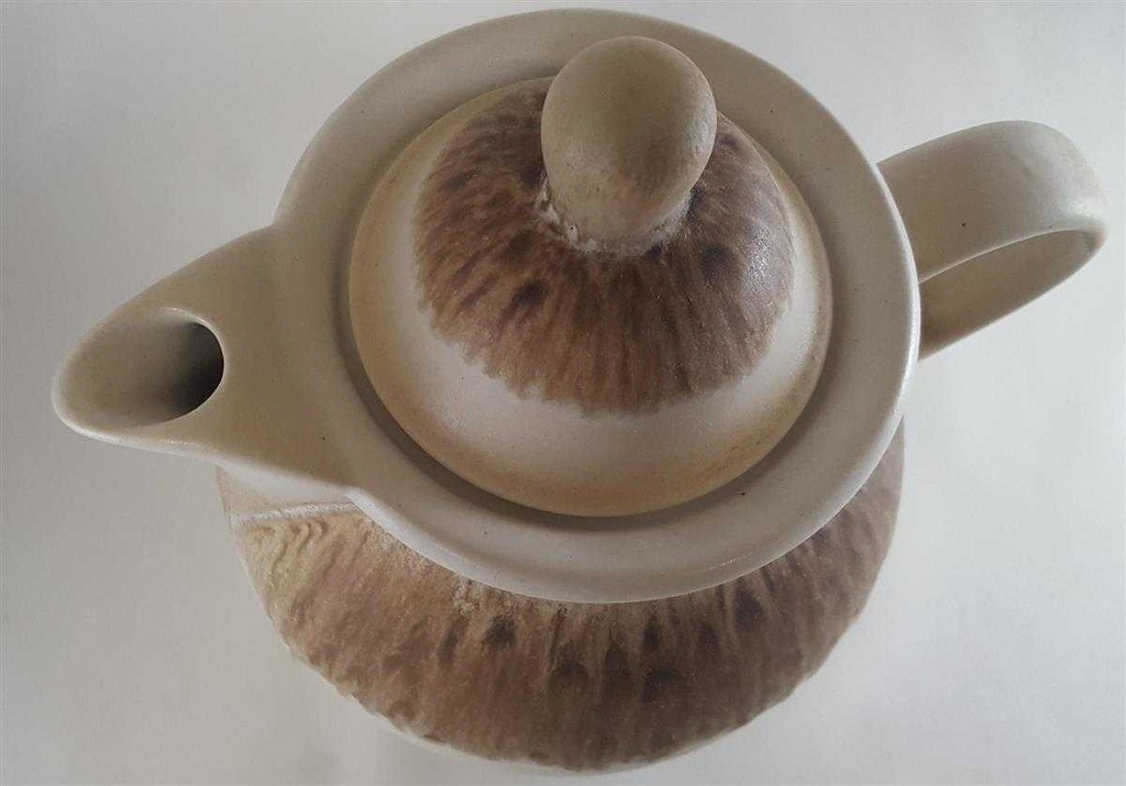 [45811097] Teekanne 1,8 L Silberdistel Fayencen Sahara gebraucht - gut Bild 5