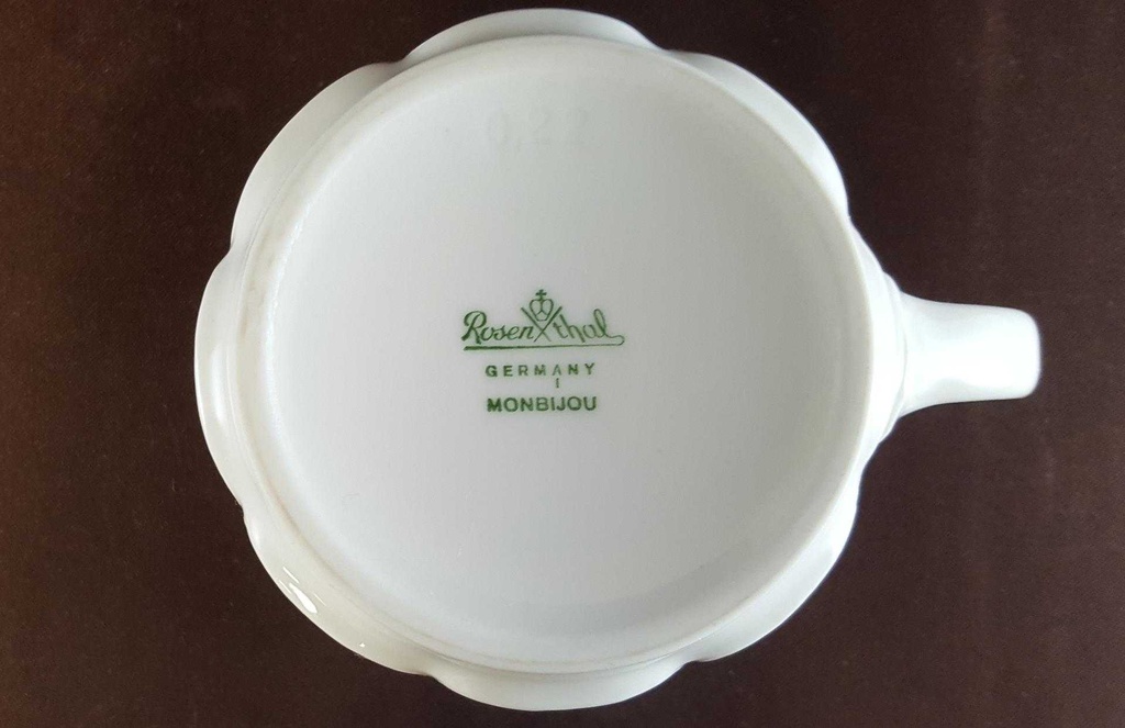 [45811100] Kaffeetasse Tasse Rosenthal Monbijou Weiß Classic Rose gebraucht - sehr gut Bild 4