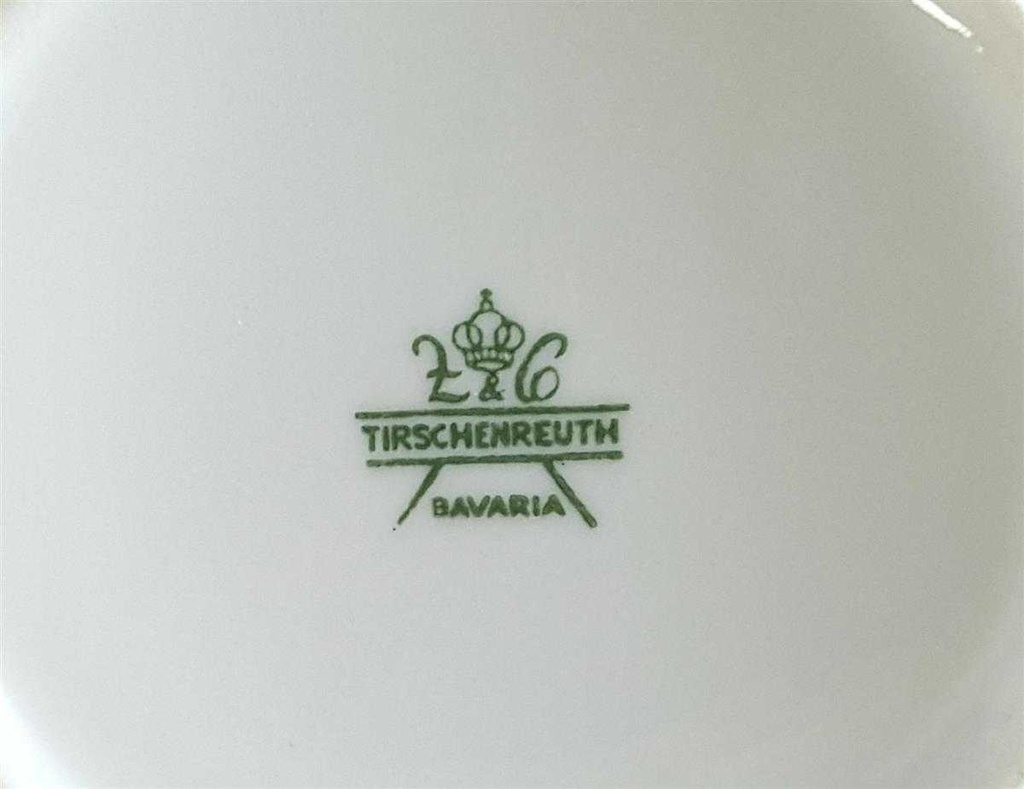 [45811102] Kaffeetasse Tasse Tirschenreuth Rote Blumen gebraucht - gut Bild 4