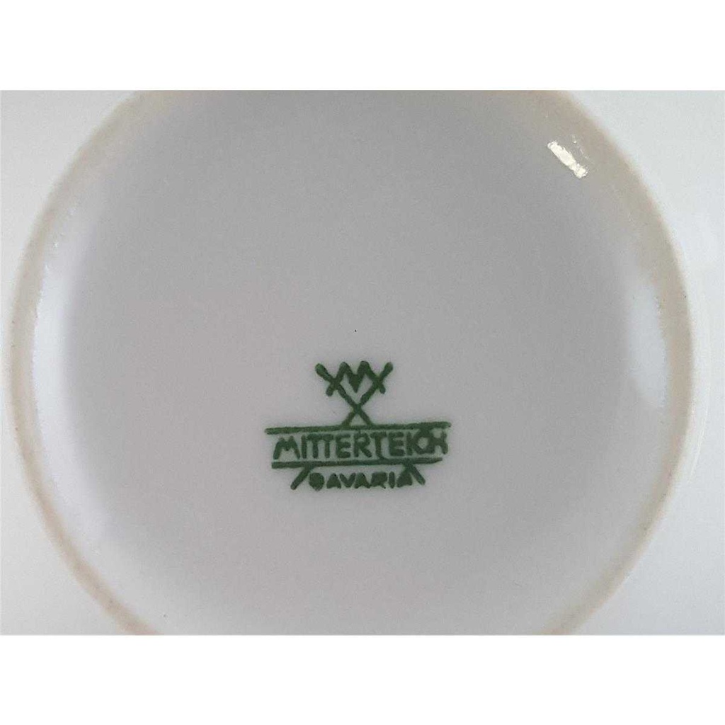 [45811104] Kaffeetasse Tasse Mitterteich blaue Kreise Blau gebraucht - gut Bild 3