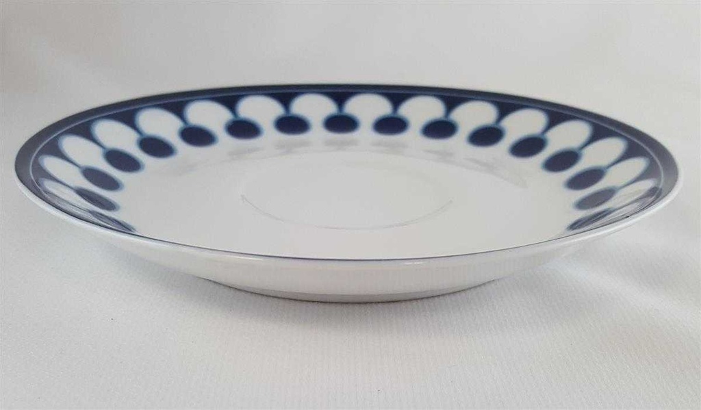 [45811106] Untertasse für Kaffee 14,6 cm Mitterteich blaue Kreise Blau gebraucht - gut Bild 2