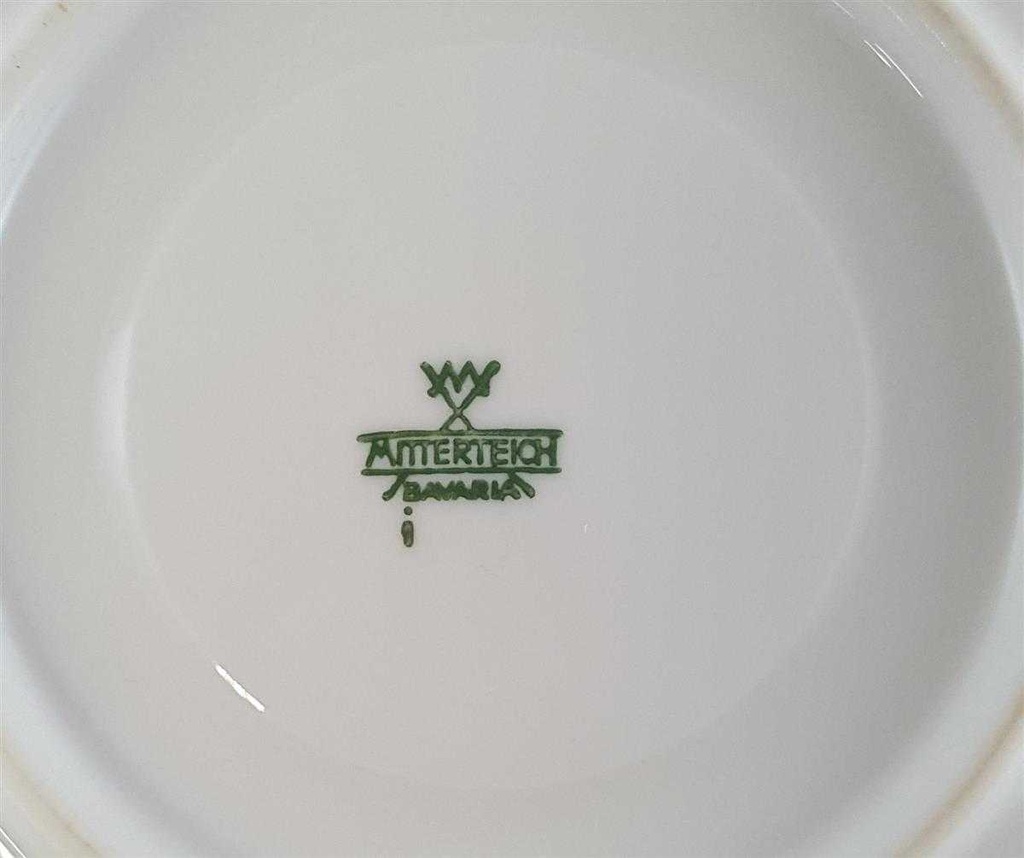 [45811106] Untertasse für Kaffee 14,6 cm Mitterteich blaue Kreise Blau gebraucht - gut Bild 3