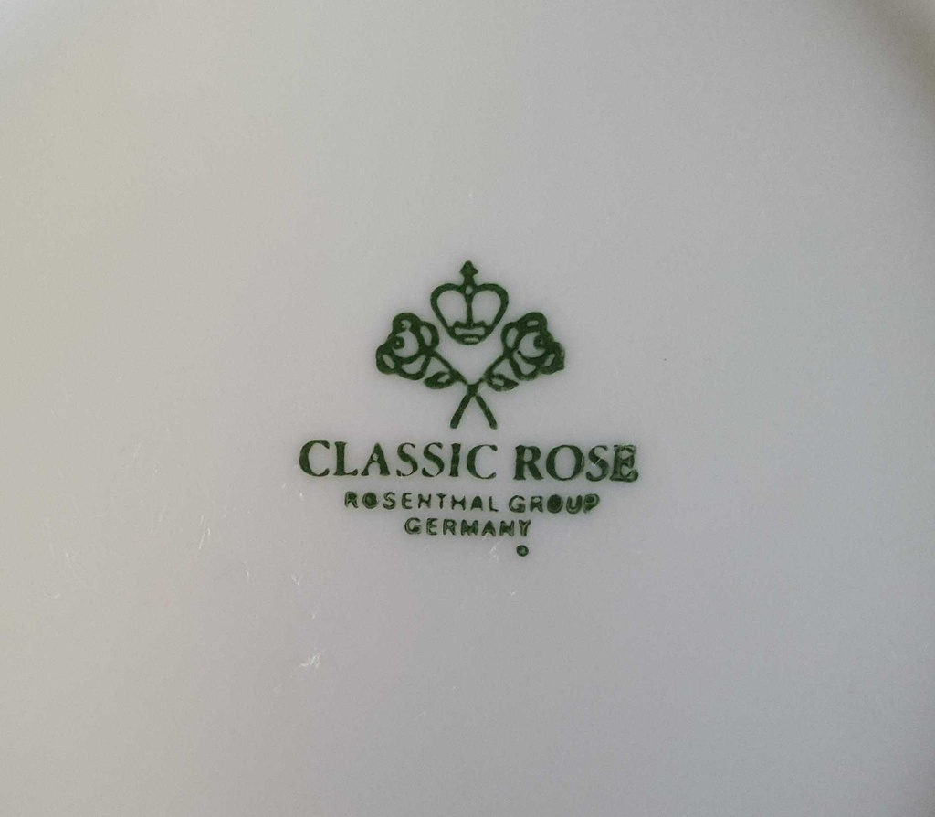 [45811107] Glasuntersetzer 11,2 cm Rosenthal Monbijou Weiß Classic Rose gebraucht - sehr gut Bild 3