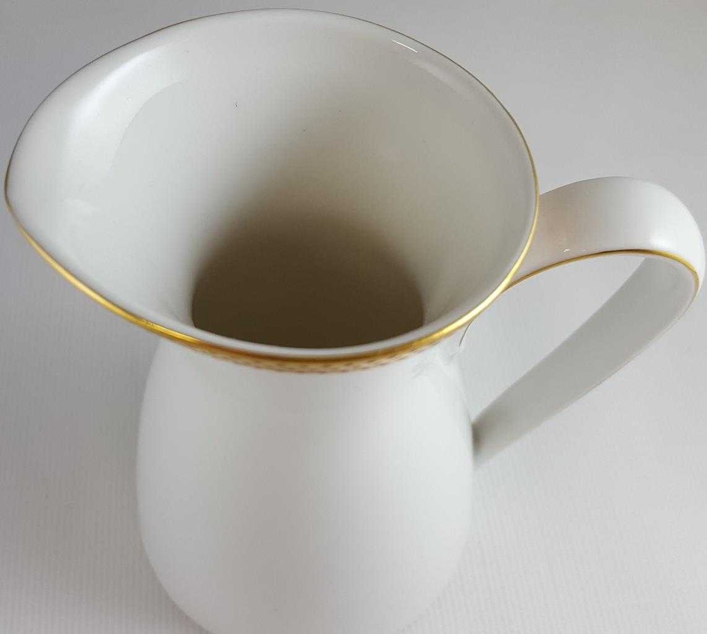 [4581112] Milchkännchen Goldrand Rosenthal Form 2000 Ätzgoldrand mit Rauten 3702 Weiß gebraucht - sehr gut Bild 3