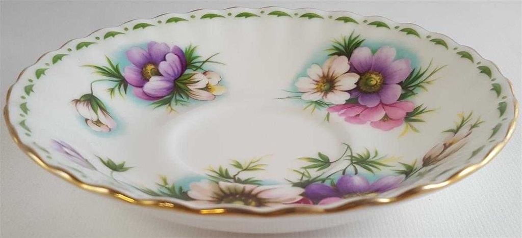 [45811122] Untertasse für Kaffee 13,8 cm Royal Albert Cosmos October gebraucht - sehr gut Bild 2