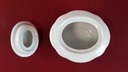 [45811147] Zuckerdose Marienbad Ingres Weiss Rote Rauten gebraucht - sehr gut Bild 4
