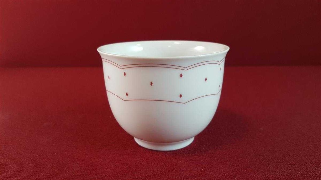 [45811148] Kaffeetasse Tasse Marienbad Ingres Weiss Rote Rauten Bild 2