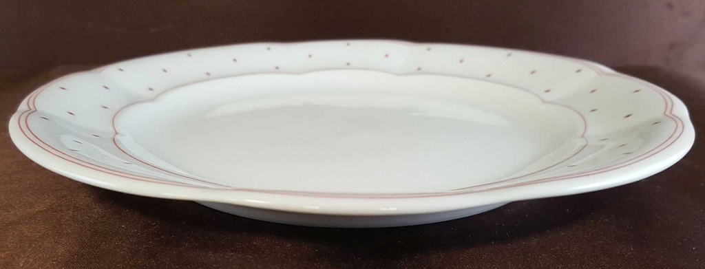[45811150] Kuchenteller Dessertteller 19,6 cm Marienbad Ingres Weiss Rote Rauten Bild 2