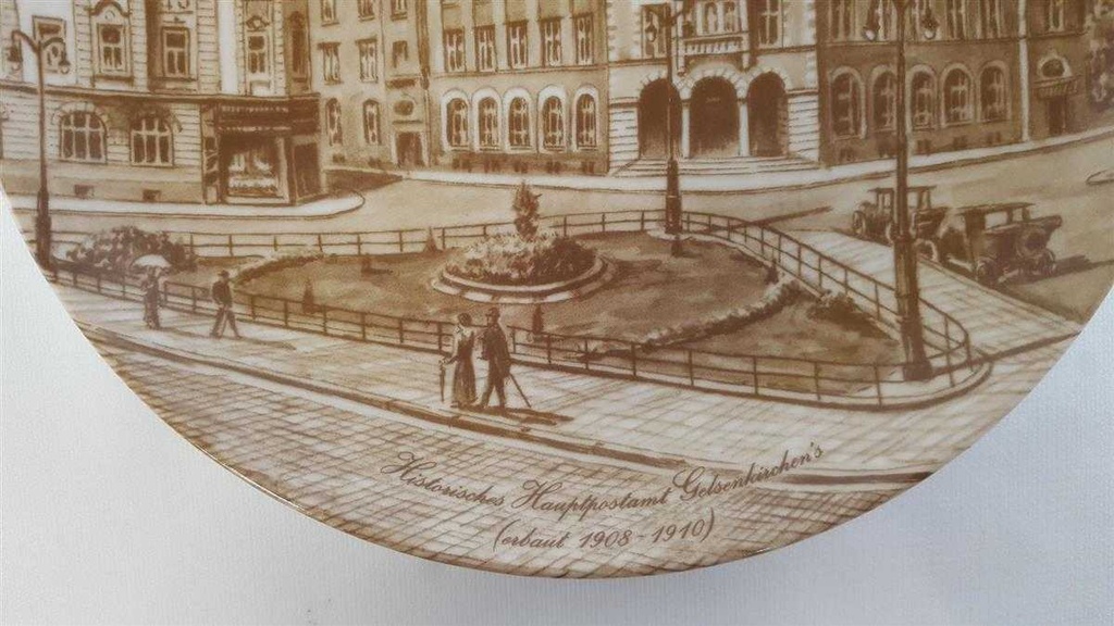 [45811151] Heimatteller AK Kaiser Porzellan Wandteller Gelsenkirchen 7.Motiv Historisches Hauptpostamt Gelsenkirchen´s gebraucht - sehr gut Bild 2